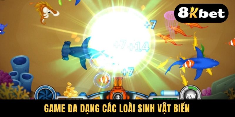 Game đa dạng các loài sinh vật biển