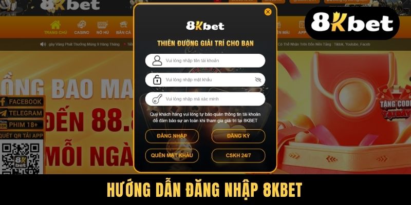 Hướng dẫn đăng nhập 8KBET